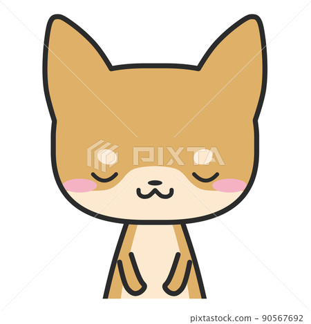 柴犬鞠躬上半身 90567692