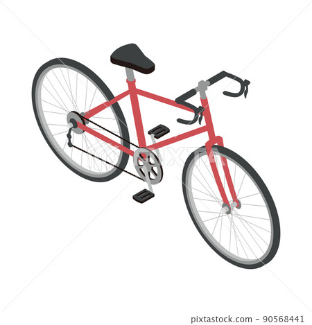 自行車（公路自行車）等距圖 90568441