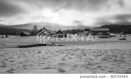 Wintertime landscape of Jizera Mountains Wintertime landscape of Jizera Mountains 90570494