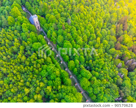 Calvary and Chapel of the Holy Cross from above Calvary and Chapel of the Holy Cross from above 90570628