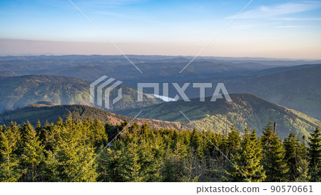 Panoramic view of Beskid Mountains Panoramic view of Beskid Mountains 90570661