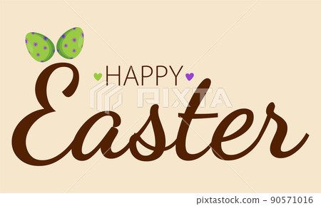 Happy Easter lettering. Happy Easter banners, greeting cards, posters, holiday covers. 90571016