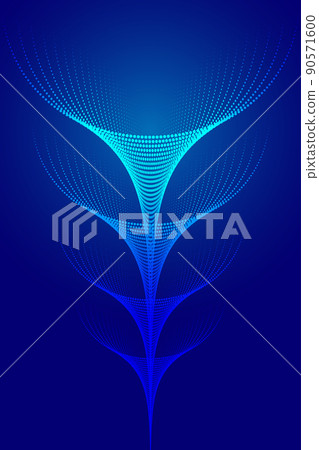 Point particle trails such as leaves and petals have abstract graphics with a sense of technology Point particle trails such as leaves and petals have abstract graphics with a sense of technology 90571600