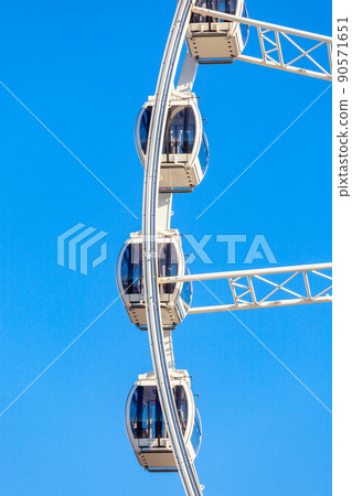 Ambersky Ferris Wheel In The Gdansk. Entertainment Ambersky Ferris Wheel In The Gdansk. Entertainment 90571651