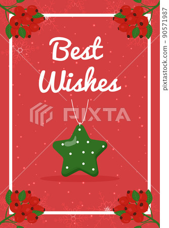 New Year 2022 card. Winter card design illustration for greetings, invitation, flyer, brochure. Tree toy New Year 2022 card. Winter card design illustration for greetings, invitation, flyer, brochure. Tree toy 90571987