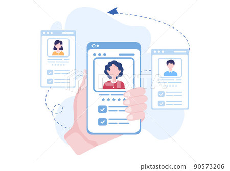 Employment Agency for Recruitment or Placement Job Service with Skilled and Experienced Career Laborers in Flat Cartoon Illustration Employment Agency for Recruitment or Placement Job Service with Skilled and Experienced Career Laborers in Flat Cartoon Illustration 90573206