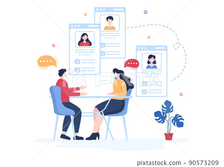 Employment Agency for Recruitment or Placement Job Service with Skilled and Experienced Career Laborers in Flat Cartoon Illustration Employment Agency for Recruitment or Placement Job Service with Skilled and Experienced Career Laborers in Flat Cartoon Illustration 90573209