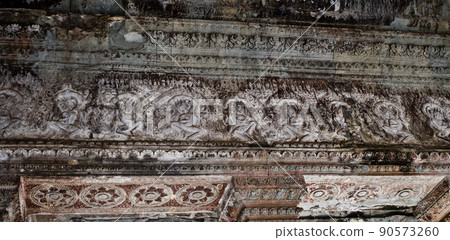 Architecture of ancient temple complex Angkor, Siem Reap 90573260