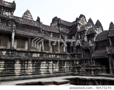 Architecture of ancient temple complex Angkor, Siem Reap Architecture of ancient temple complex Angkor, Siem Reap 90573270
