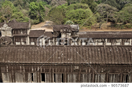 Architecture of ancient temple complex Angkor, Siem Reap Architecture of ancient temple complex Angkor, Siem Reap 90573687