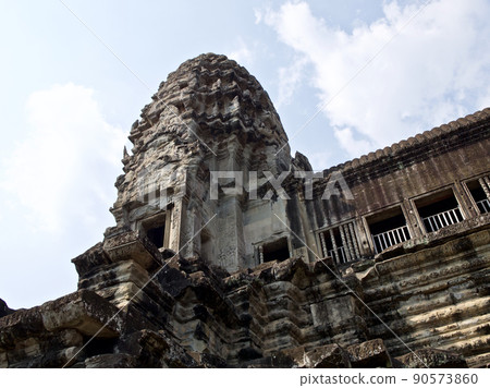 Architecture of ancient temple complex Angkor, Siem Reap 90573860