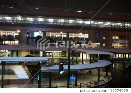 Sendai Station on a winter night Tohoku Miyagi 90574079