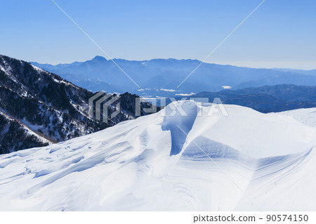 [Gunma Prefecture] Winter Kengamineyama_Snow Art_02 90574150