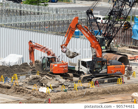 Foundation work for large buildings Foundation work for large buildings 90574481