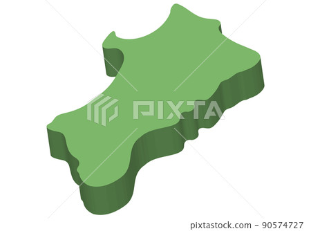 Three-dimensional Akita prefecture 90574727