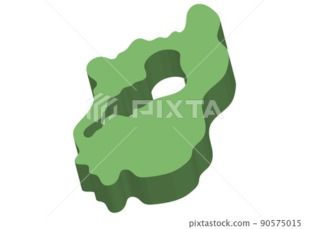Three-dimensional Shiga prefecture 90575015
