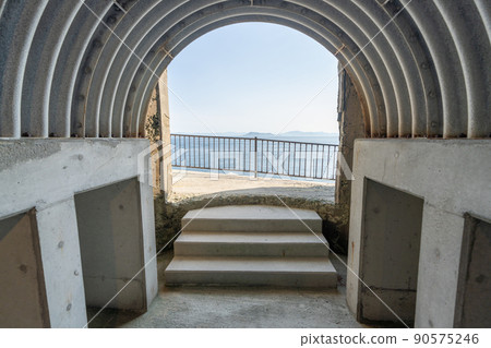 《Ehime Prefecture》 Cape Sata, Cape Sata Lighthouse, Battery Replica, Mikagoshima Observatory, Mikagoshima, Battery Remains 90575246