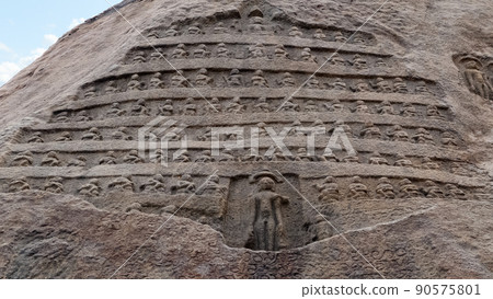 Murudeshwara Temple Complex with a tall 20 storied Gopuram. Uttara Kannada, Karnataka, India 90575801