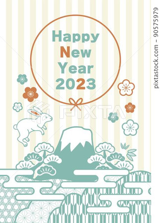 2023年兔年賀年片 2023年兔年賀年片 90575979