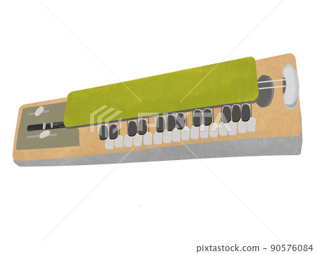 Musical instrument material Taishogoto deformed diagonally Musical instrument material Taishogoto deformed diagonally 90576084