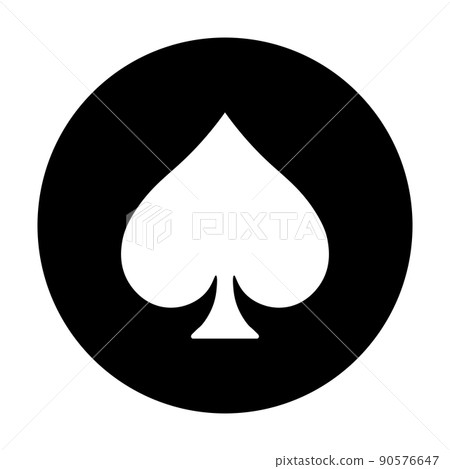 Black spade poker suit symbol Black spade poker suit symbol 90576647