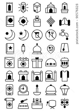 illustration vector and dillustration vector and design Ramadan style icon perfect.esign Ramadan style icon perfect. 90576828