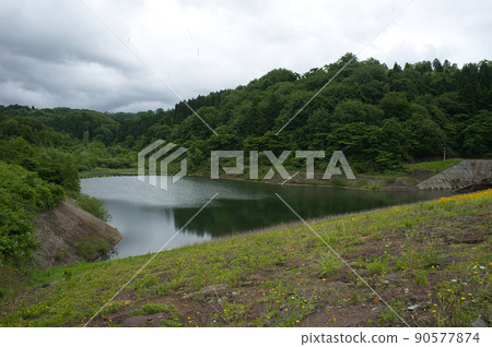 Otani Dam in June, Kurobe City, Toyama Prefecture Otani Dam in June, Kurobe City, Toyama Prefecture 90577874