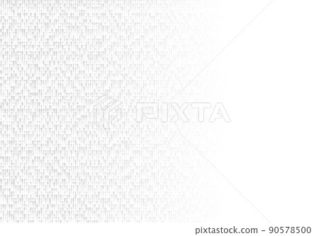 Abstract binary code on white clean background. Copyspace on the right 90578500