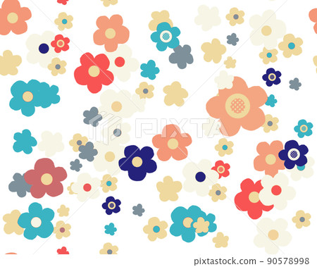 Pattern Scandinavian flower pattern Pattern Scandinavian flower pattern 90578998