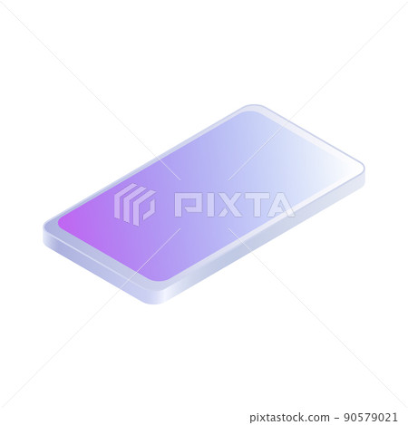 Graphic Smartphone. Simple Item on White Background Graphic Smartphone. Simple Item on White Background 90579021