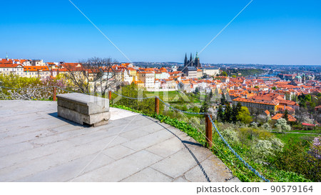 Prague Castle on sunny spring day Prague Castle on sunny spring day 90579164
