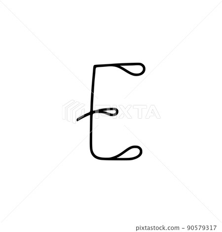 Letter deals e calligraphy