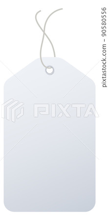Price tag mockup. Blank white store label Price tag mockup. Blank white store label 90580556