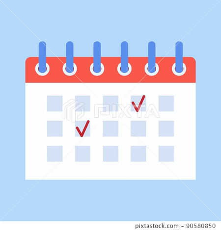 calendar reminder date spiral icon 90580850