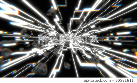 VJ Tunnel Lightning Pipe Luminous Rhythm 120BPM 黑白【還有一個版本】 90581611