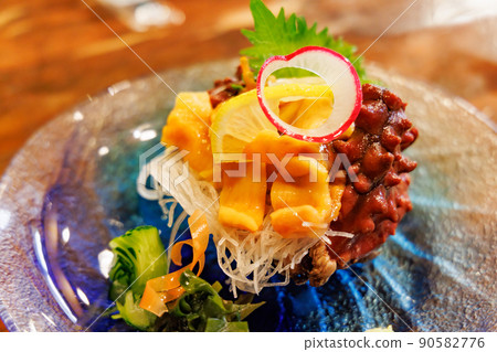 Fresh and freshly caught sea squirt sashimi 90582776