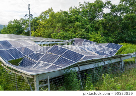 Broken solar panel investment risk 90583839