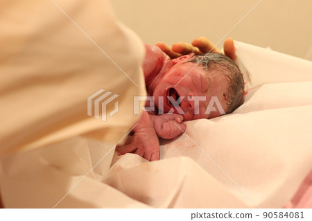Birth of a newborn baby Birth of a newborn baby 90584081