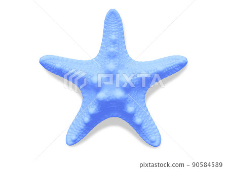 Beautiful blue starfish, image material of the sea / summer Beautiful blue starfish, image material of the sea / summer 90584589