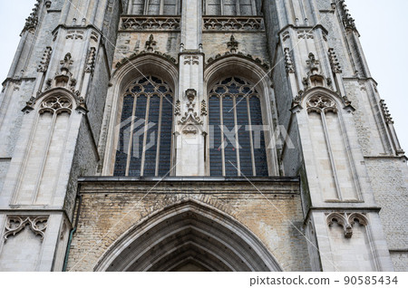 Mechelen, Antwerp Province, Belgium -Detail of the Saint Rumbold's Cathedral Mechelen, Antwerp Province, Belgium -Detail of the Saint Rumbold's Cathedral 90585434