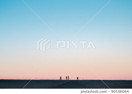 中田島沙丘濱松黃昏 中田島沙丘濱松黃昏 90586064