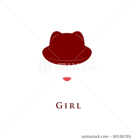 Girl hat with small ears. Girl hat with small ears. 90586789
