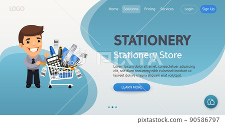 Stationery Website Template 90586797