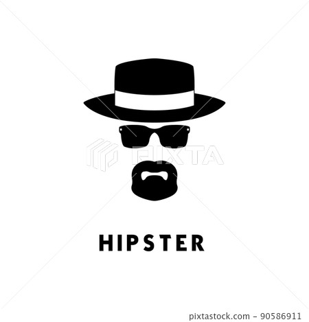 Vector Hipster icon. 90586911