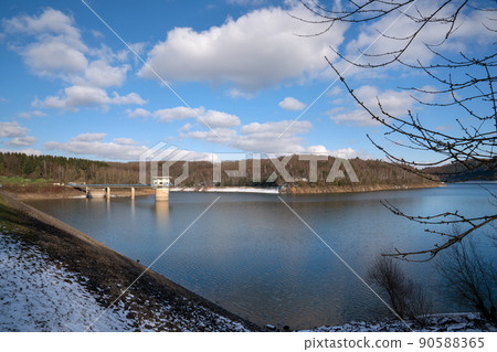 Dhunn water reservoir, Bergisches Land, Germany 90588365