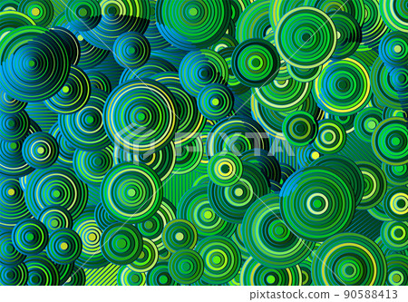 Abstract psychedelic background with circles and lines of various widths in retro optical illusion style. Abstract psychedelic background with circles and lines of various widths in retro optical illusion style. 90588413