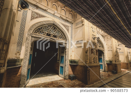 Outside View to the Mahabat Khan Mosque in Peshawar, Pakistan Outside View to the Mahabat Khan Mosque in Peshawar, Pakistan 90588573