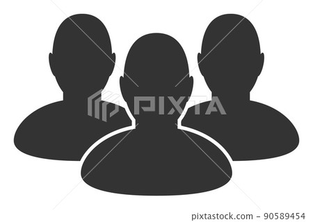People - Raster Icon Illustration 90589454
