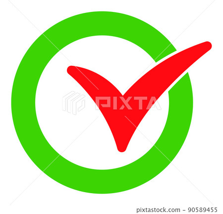 Confirm - Raster Icon Illustration Confirm - Raster Icon Illustration 90589455