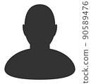 User - Raster Icon Illustration 90589476